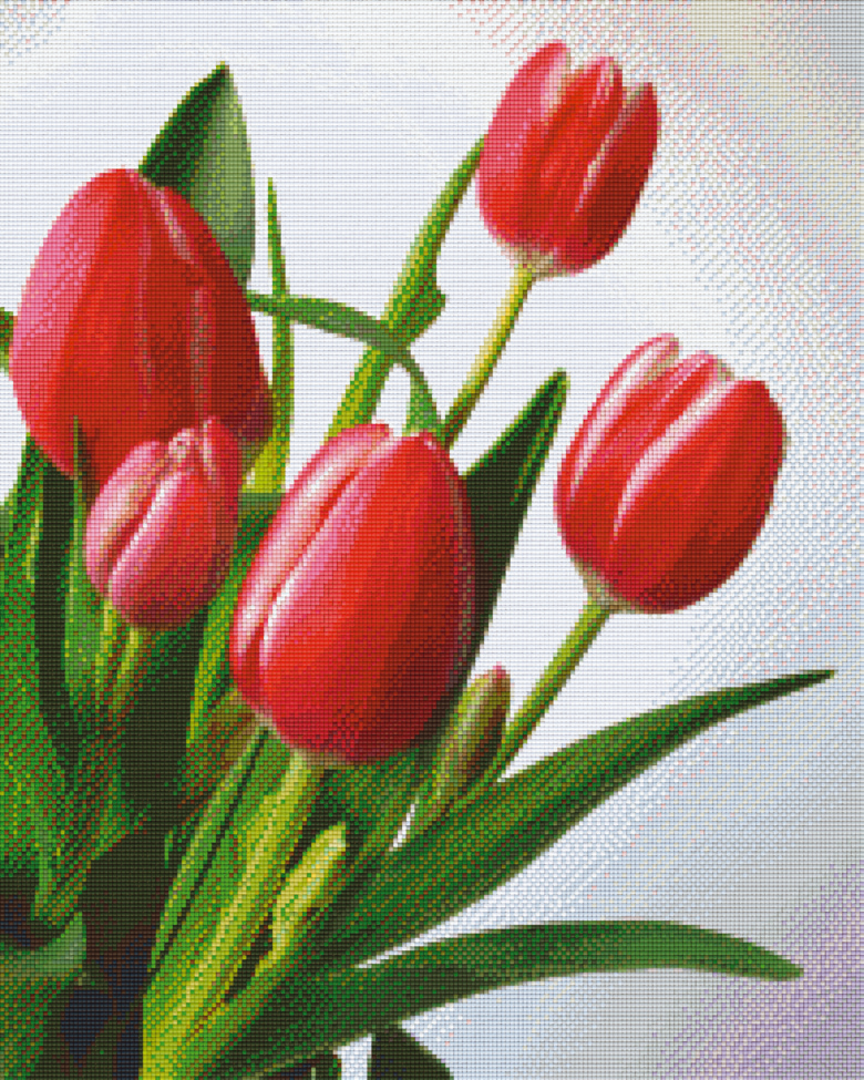 Tulips 2 Twenty-Five [25] Baseplate PixelHobby Mini-mosaic Art Kit image 0
